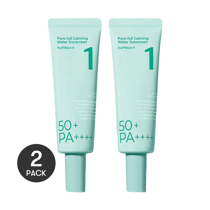 No.1 Clear Filter Sun Essence Sun Cream, Sunscreen, 1.69 fl oz.*2 - 10H UV Protection, Sensitive Skin【Value Pack】