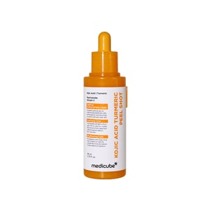 Kojic Acid Turmeric Peel Shot 80ml/2.70 Fl.oz., Gentle Exfoliating Serum With BHA, PHA & LHA For Blackheads, Dead Skin, Excess Sebum, Pore Care & Uneven Tone