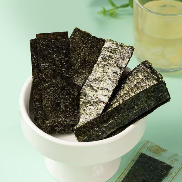喜之郎 海苔经典原味即食紫菜拌饭儿童休闲零食囤货香脆4g*2袋 6