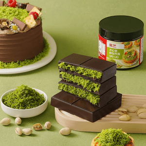 展艺 开心果面包丝酱 150g【网红迪拜巧克力材料 】【酥脆可口颜色翠绿】【0反式脂肪酸】