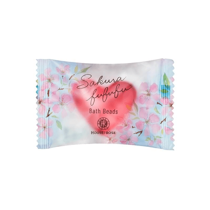 House of Rose Sakura limited edition heart-shaped capsule body wash portable 8g