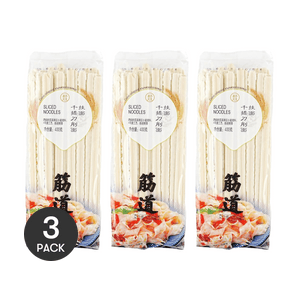盒马 千揉刀削面 速食干面条 400g *3【3份超值装】【超劲道宽面】
