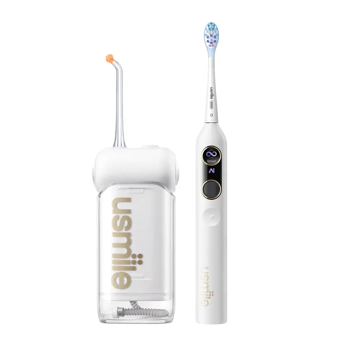 【美国直邮】 USMILE 口腔护理套装 Y10pro白色电动牙刷 1支 + C10白色冲牙器 1台