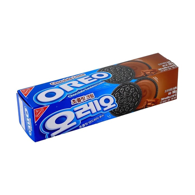 韓國版OREO奧利奧 奶油夾心餅乾 巧克力味 100g【下午茶曲奇】