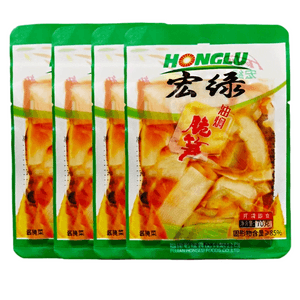 【中国直邮】 宏绿 油焖脆笋70gX5包即食竹笋片