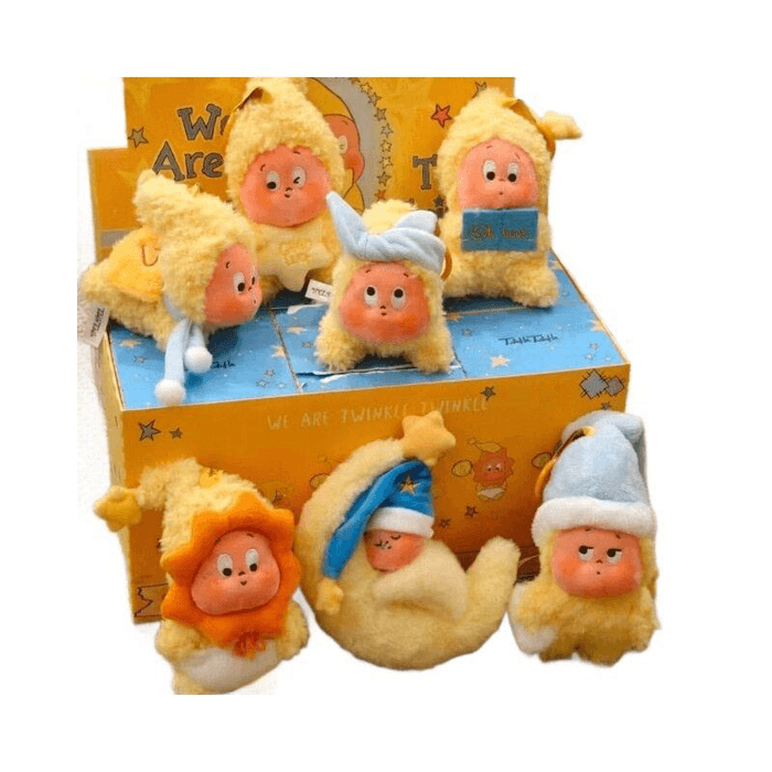 Star People 1st Generation Plush Pendants Blind Box Trendy Dolls 8 * 8 * 15cm*6Boxes