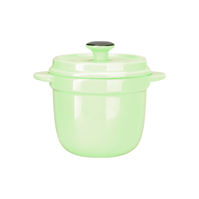 Macaron  Ceramic Stew Pot with Lid Mint Green 9cm