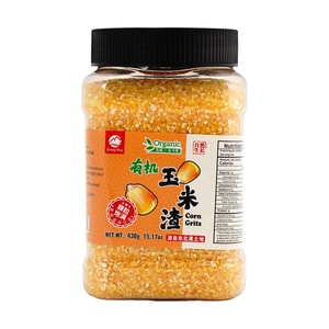 Organic Corn Grits, 15.17 oz【For Making Congee Or Cooking Rice】