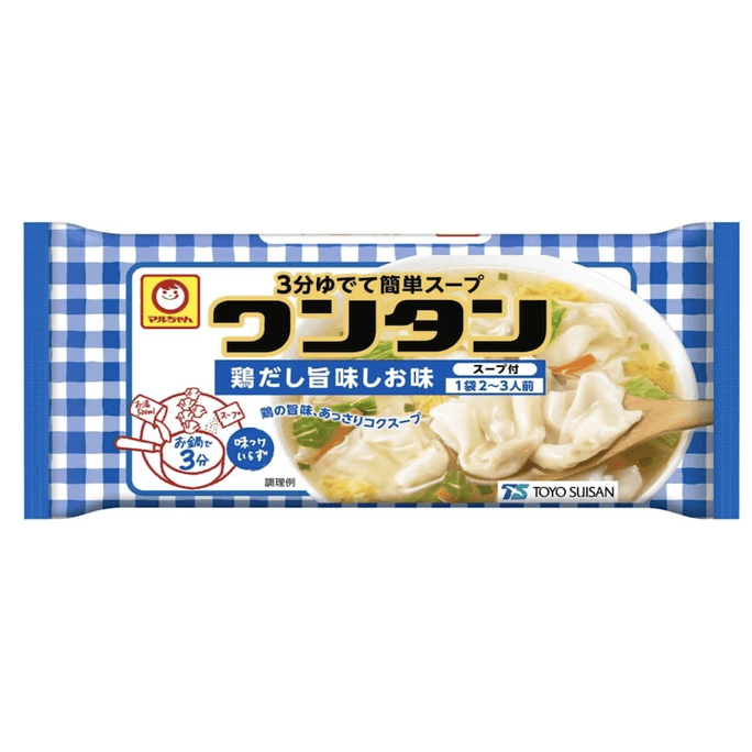 Instant Wonton chicken soup Flavor 55g for 2-3 persons