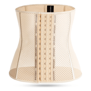 Natural Latex Waist Abdominal Belt 9 Bones Height 30cm Skin Color Mesh L Waist Circumference (78-85cm) (124-132kg)