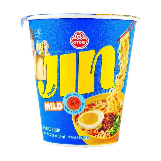 韓國OTTOGI不倒翁 JIN拉麵泡麵 杯裝 微辣 65g 【韓國國民泡麵】