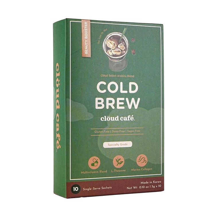 Collagen Cold Brew Coffee Smooth Instant Drink 0 Sugar With Multi Vitamins & Theanine 10 Sticks 4