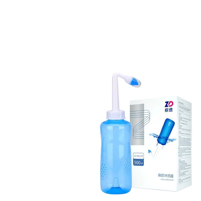 【中国直邮】振德 洗鼻器专用鼻塞家用成人洗鼻器500m*1盒装