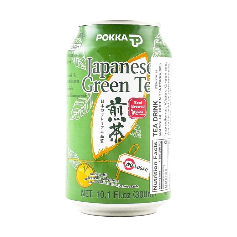 POKKA Japanese Green Tea NO SUGAR, 10.1 fl oz 5