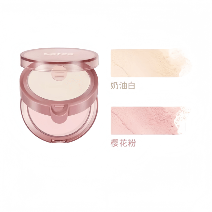 Xiafei Double-Layer Highlighter Powder, Natural Brightening Matte Highlighter, 9g*1 Box