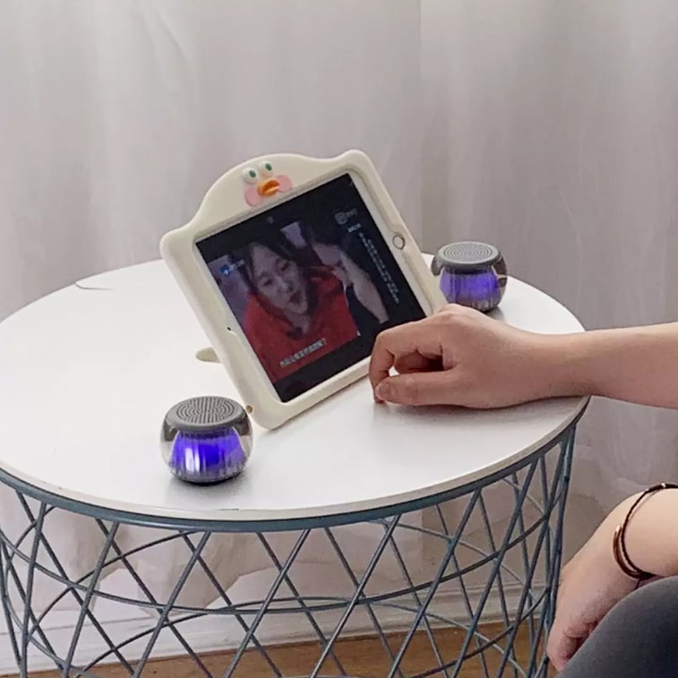 【中国直邮】小米有品 蔚乐TWS炫彩灯光蓝牙音箱 立体声环绕音响-红色 3