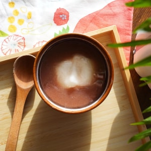 OShiruko Red Bean Soup with, 2 Piece of Mochi ,1.34 oz 【Ready To Eat】【Instant Dessert Soup】