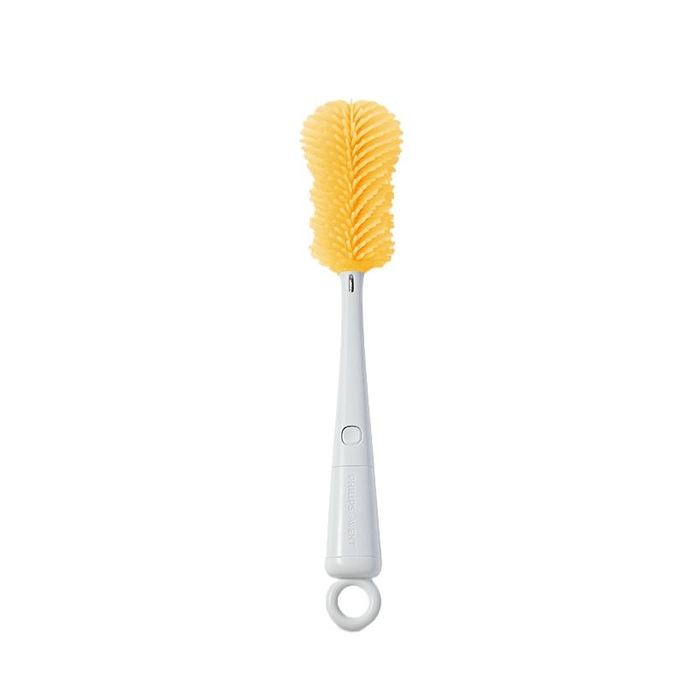 Philips New Anyi Bottle Brush Cleaning Brush New Baby Special Long Handle Silicone Nipple Brush 3-In-1