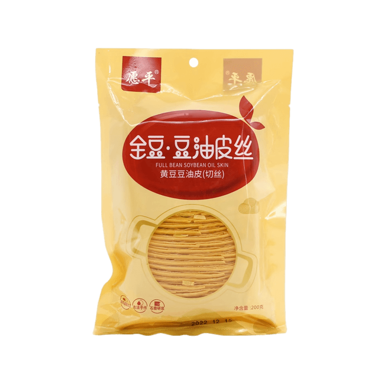 愿平 黄豆豆油皮丝 200g 3