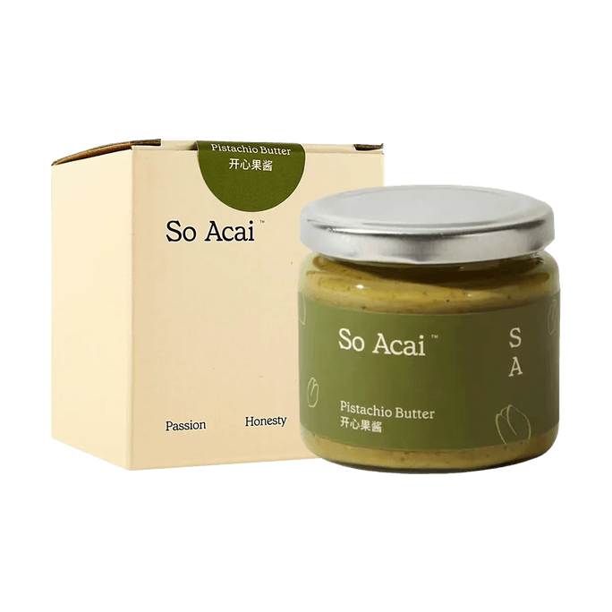 So Acai 開心果醬 130g【食材表乾淨】【可搭配吐司、優格或烘焙用】