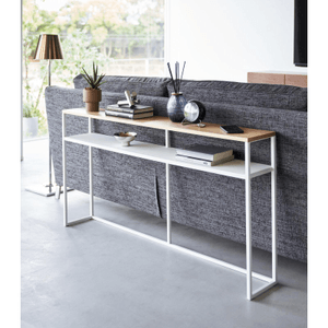 Long Console Table - Steel White