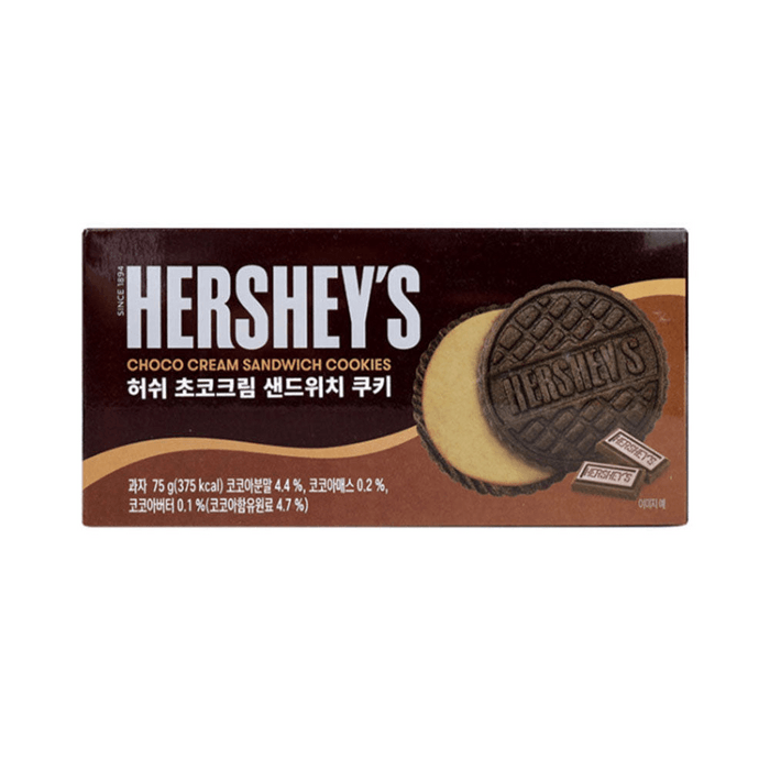 【韩国直邮】韩国HERSHEY'S好时 巧克力奶油夹心饼干75g