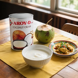 Coconut Cream 19 fl oz 【Pure Natural 0 Sugar】【For DIY Beverages, Baking, Desserts And Cooking】