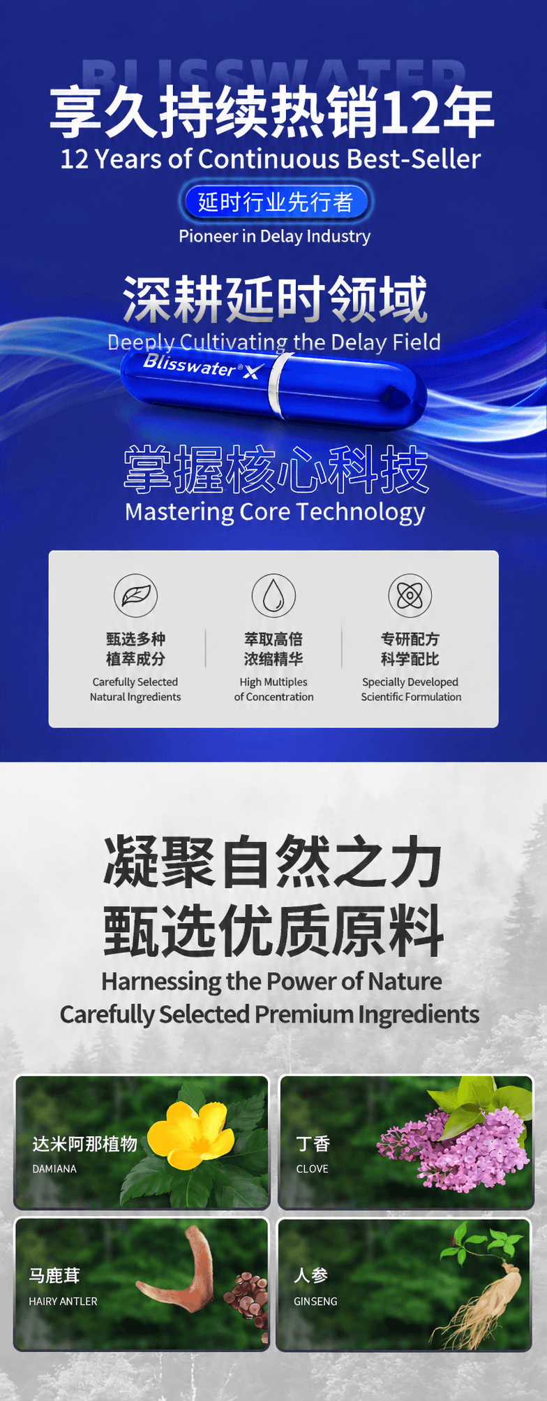 享久 官方店  男性延时喷剂 一代 6ml 无刺激配方 持久  纯植物萃取 男士成人用品 持久 不射 持久不射  亚米仓直发 1盒装