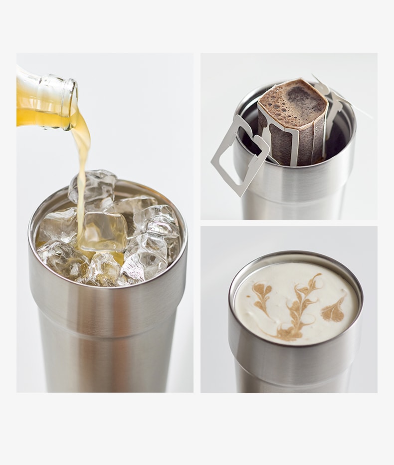 OLAYKS 没事杯保温杯不锈钢咖啡杯外出携带500ml水杯子随行杯