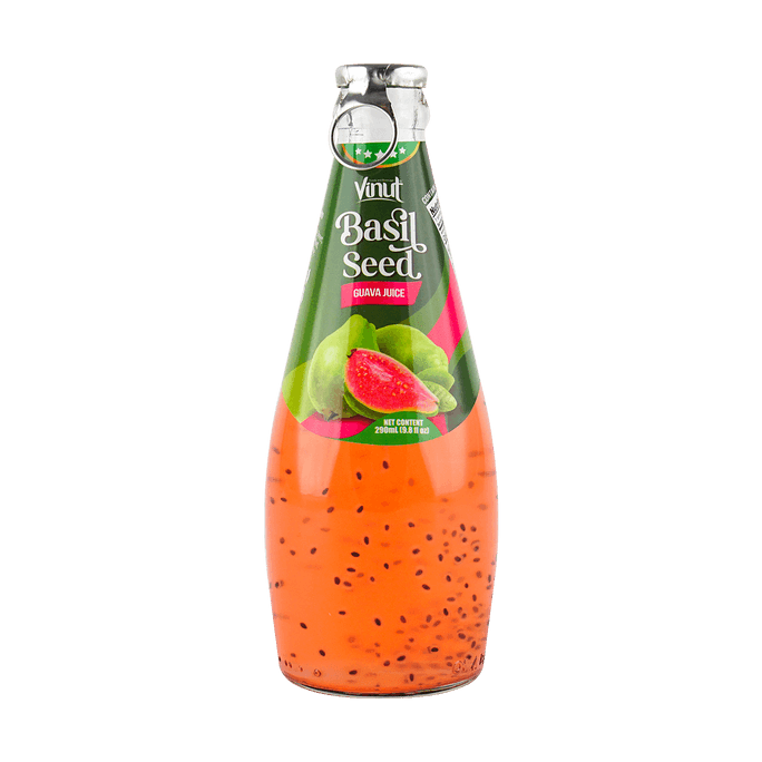 Pomegranate Fruit Juice Drink with Basil Seeds, 9.8 fl oz