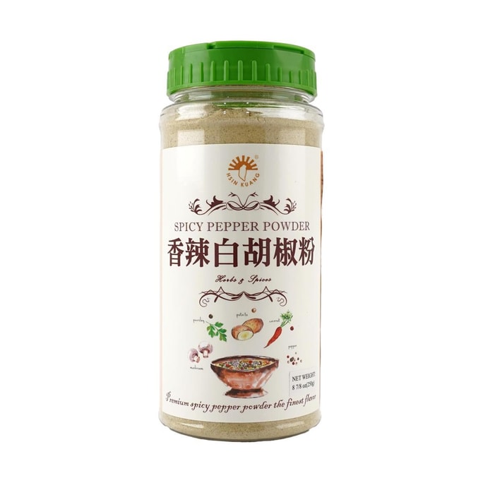 台湾新光 香辣白胡椒粉 250g【去腥提鲜调料】