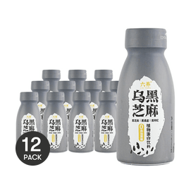 六养 乌黑芝麻燕麦奶 植物蛋白早餐饮品 230g*12【12瓶装】【脱发救星】【0蔗糖】