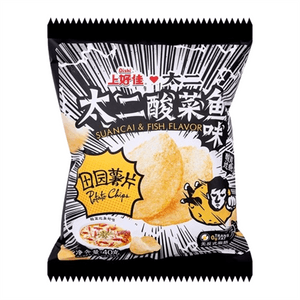 Taier pickled cabbage Fish potato chips puffed snack 40g/ bag