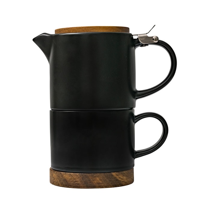 NESTLADY 北欧茶杯茶壶套装(黑色)