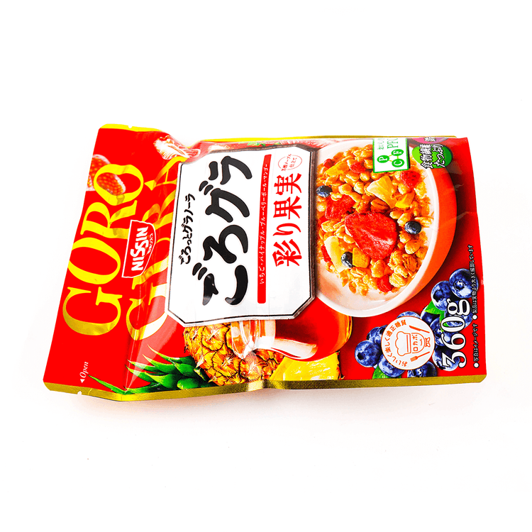 NISSIN Goro Gura Luxurious Fruit Granola Cereal, 12.69oz - Yami.com