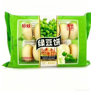 妙娃 绿豆饼 休闲零食 办公室绿豆 糕点娱乐追剧小吃188g*1包