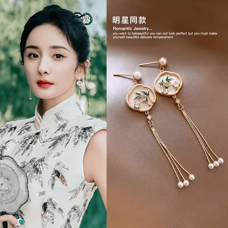 WBL Selects 【中国風パールタッセルピアス】 【ヤン・ミースタイル 