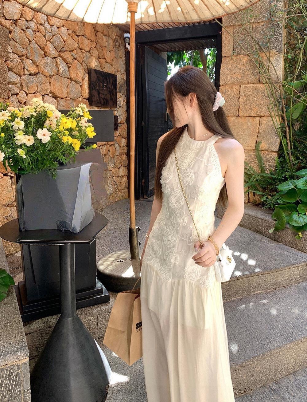 【加拿大直郵】 加拿大 SCENARIO 象牙輕語蕾絲連身裙 S-M碼 奶油色 乳白色 M