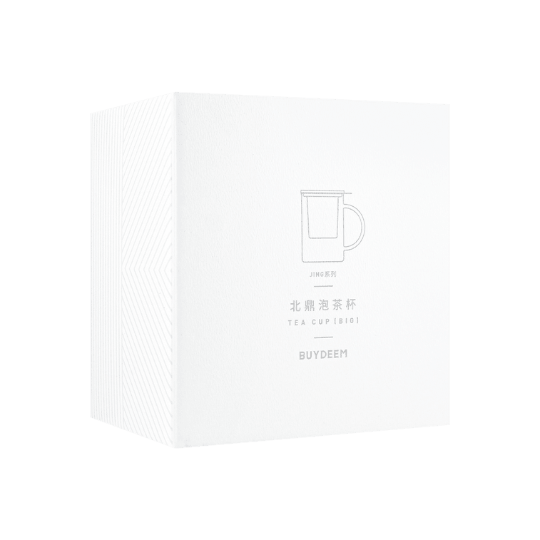 Tasse à Thé Chaud en Verre Transparent Résistant à la Chaleur avec Infuseur en Acier Inoxydable, Gris, 16,9 fl oz 6