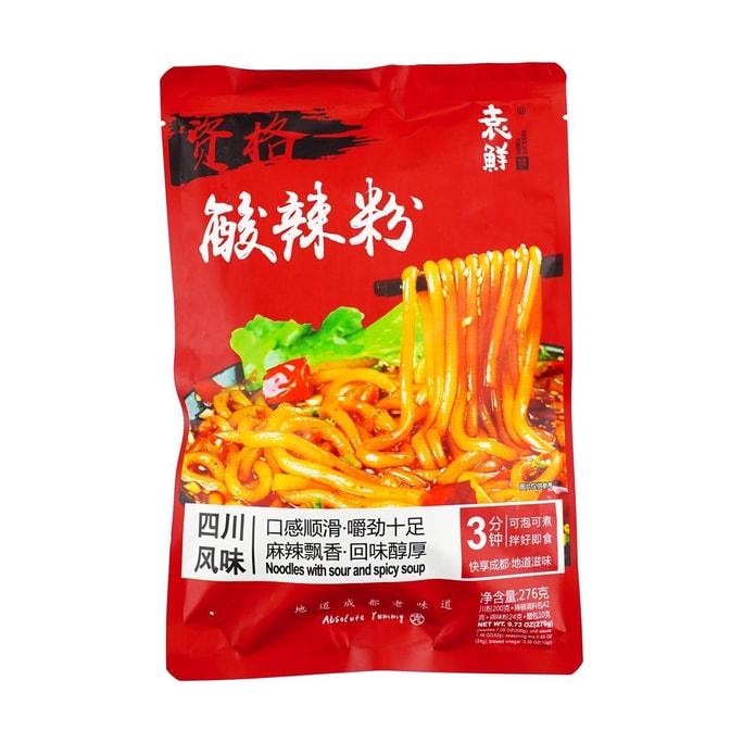  쑤안라펀(쏸라펀) 중국식 고구마전분면, 새콤달콤한 맛, 268g,1개