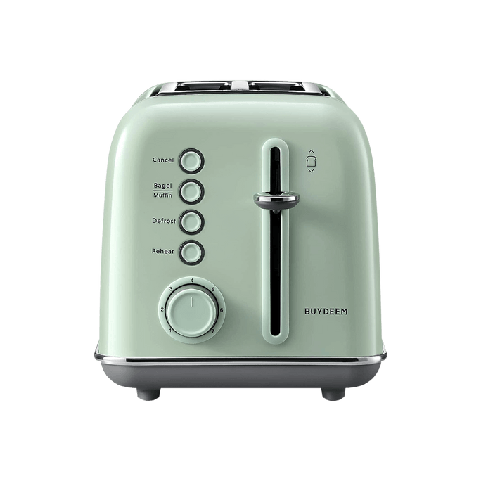 2-Slice Teal Stainless Steel Toaster DT620 Mint Green