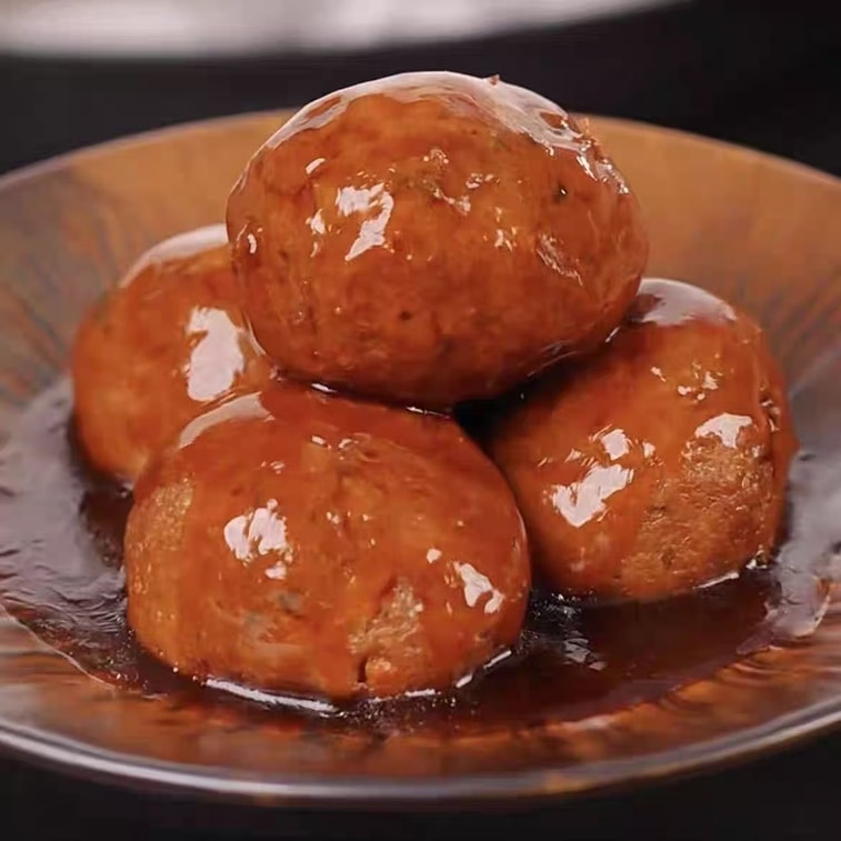 チーシャンフーズ ベジタリアンフォーハピネスミートボール：厳選された非遺伝子組み換え大豆を使用した本格的な味で、栄養価が高く、家族の宴会に欠かせない一品です。320g 3