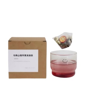 Dried Plum, Mulberry, And Hawthorn Slimming Tea; Apple, Winter Melon, Poria, And Lotus Leaf Health Tea For “Heat Above, Cold Below”—1 box (for Post-meal Relief)