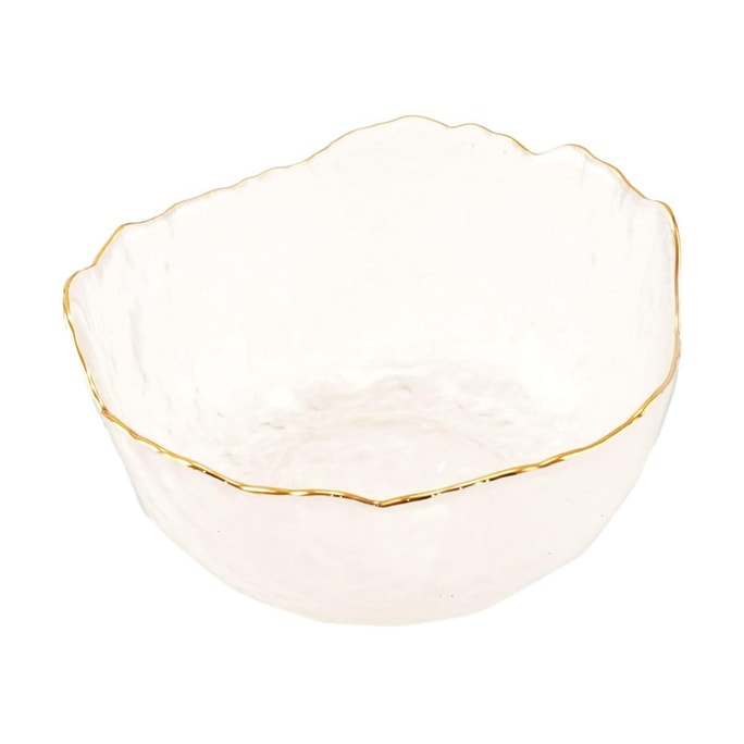 Gold-plated Glass Bowl Salad Bowl Fruit Bowl 330ml