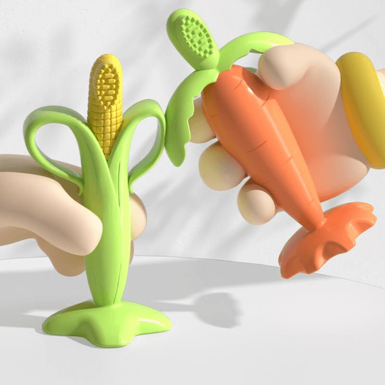 【中国直邮】谷雨摇铃安抚磨牙棒婴儿玉米*1盒 3