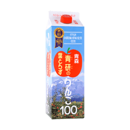 日本SEIKEN青研 青森县 100%苹果汁饮料 1000ml【一瓶使用6个苹果】
