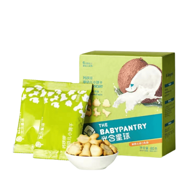 Small cookies complementary snacks no added teething cookies milk coconut flavor small cookies * 1