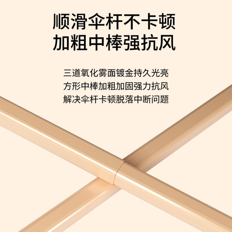 【中國直郵】 HSPM 防曬防紫外線黑膠遮陽傘 戶外16骨大號晴雨兩用折疊傘 薄荷綠 1把 8