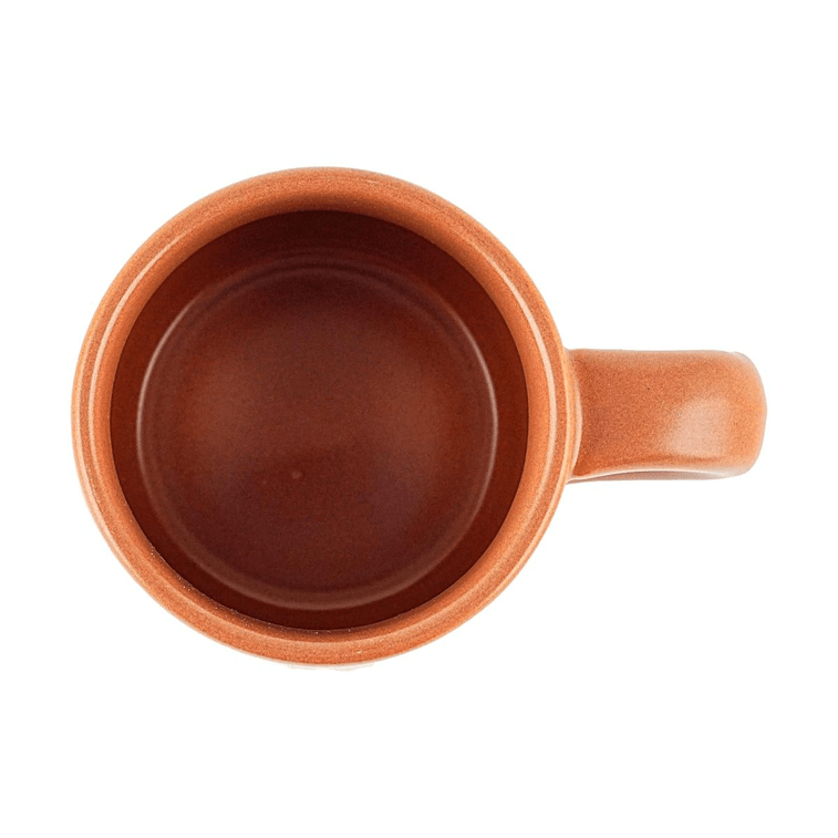 かわいいクマのマグカップ 厚手のハンドル マットハニーオレンジ 11.5×7.9×6cm 200ml 4