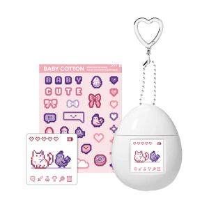 韩国MUMCHIT 钥匙扣系列香水护手霜 拓麻歌子电子宠物可爱挂件形 附赠贴纸 保湿滋润 50ml #Baby Cotton 婴儿棉花